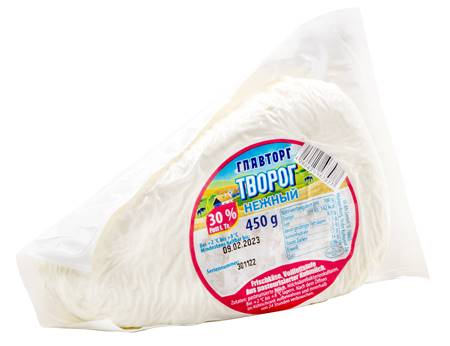 Главторг Творог 30% 450g треугольный