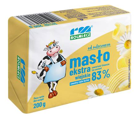 Масло сливочное country style 83% 200g