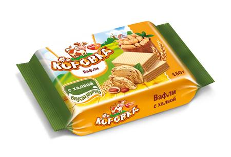 Вафли "Коровка" с халвой 150g