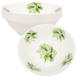 Набор суповых тарелок Ландыши, 6 шт, Ø 18 см